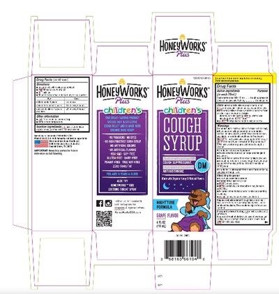 Childrens Honeyworks  Nt Cough Dm 4 Fl Oz (118 mL) (Childrens Robitussin Honey Nt Cough Dm 4 Fl Oz (118 mL))